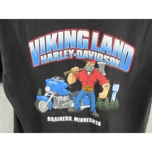 2012 Harley Davidson T- Shirt Men's XL Viking Land Brainerd-Minnesota